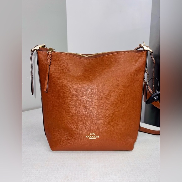 Coach Handbags - Coach Designer Tan Bag Val Duffle Bag Purse Handbag Shoulder Bag Crossbody Tote